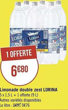limonade double zest lorina
