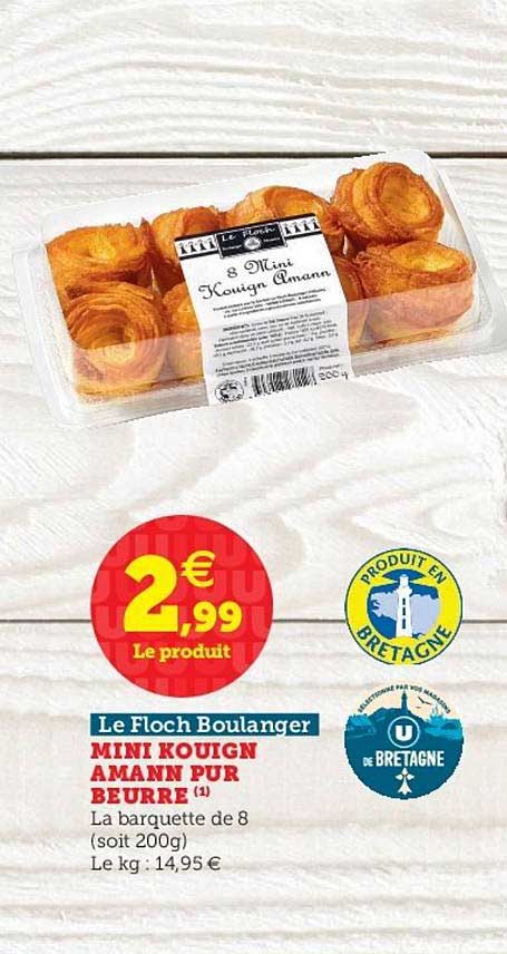 Mini Kouign Amann Pur Beurre Le Floch Boulanger