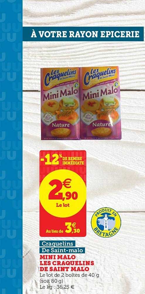 mini malo les craquelins de saint malo les craquelins de saint malo -12% de remise immédiate