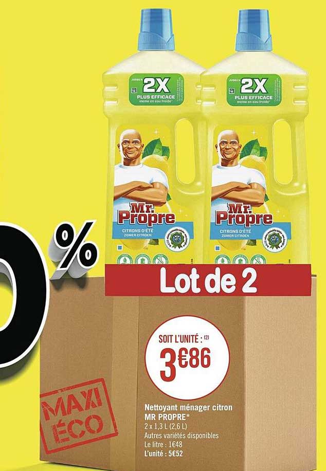 Nettoyant Ménager Citron Mr Propre