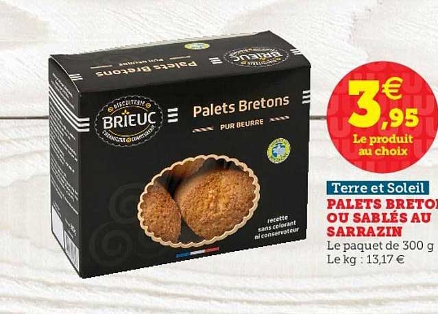 Palets Breton Ou Sablés Au Sarrazin Terre Et Soleil