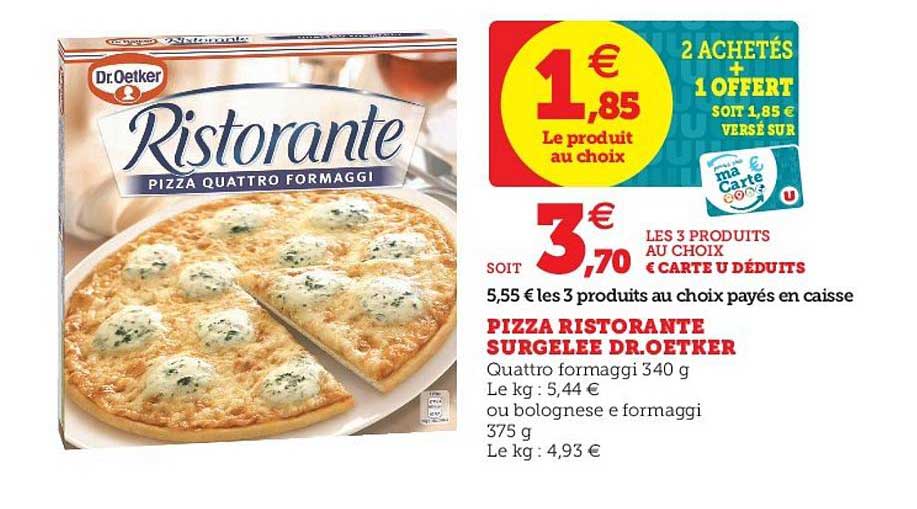 pizza ristorante surgelée dr.oetker