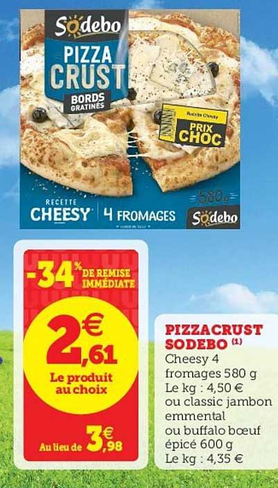 Pizzacrust Sodebo -34% De Remise Immédiate