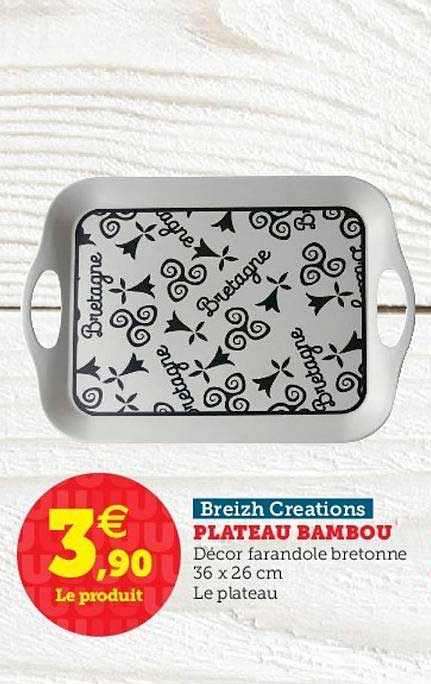 Plateau Bambou Breizh Creations