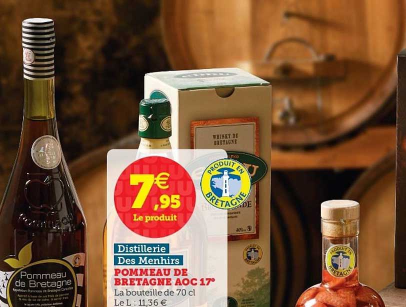 pommeau de bretagne aoc 17° distillerie des menhirs