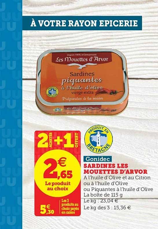 sardines les mouettes d'arvor gonidec