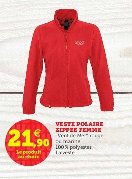 veste polaire zippée femme