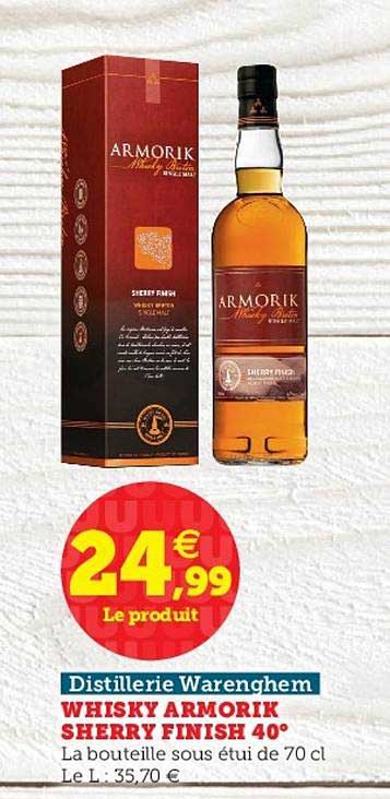 whisky armorik sherry finish 40° distillerie warenghem