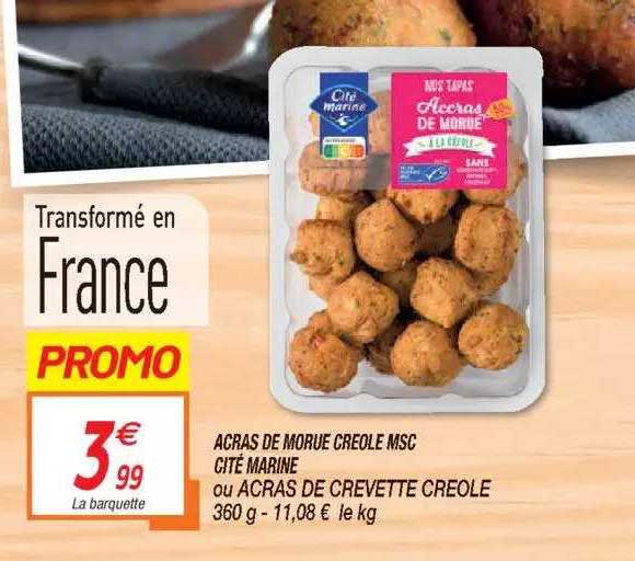 acras de morue creole msc cité marine ou acras de crevette creole