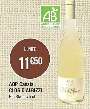 aop cassis clos d'albizzi