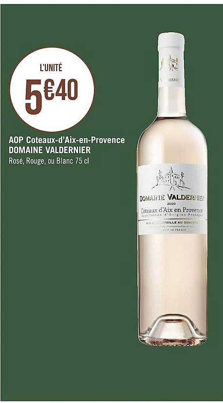 aop coteaux-d'aix-en-provence domaine valdernier