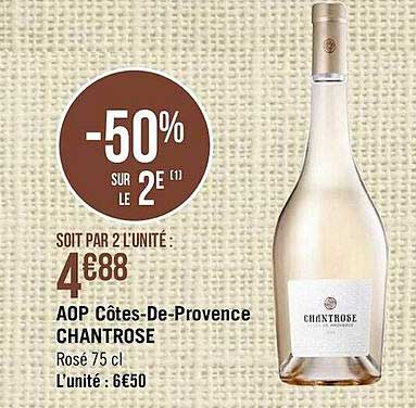 aop côtes-de-provence chantrose