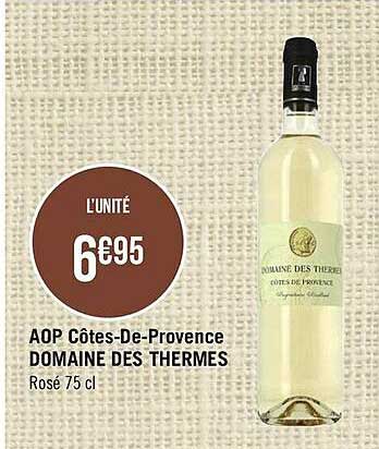 aop côtes-de-provence domaine des thermes