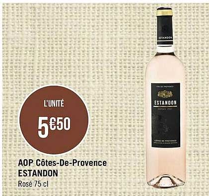 aop côtes-de-provence estandon