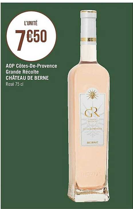 aop côtes-de-provence grand récolte château de berne