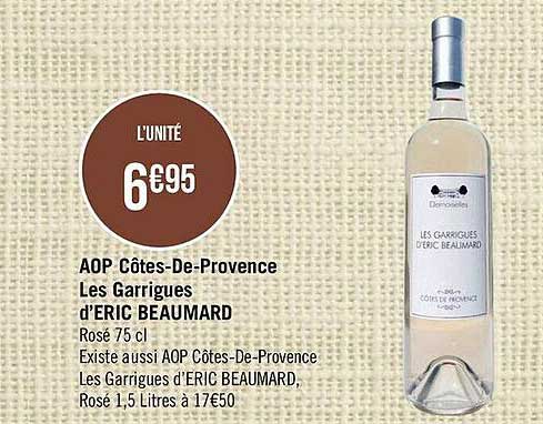 aop côtes-de-provence les garrigues d'eric beaumard