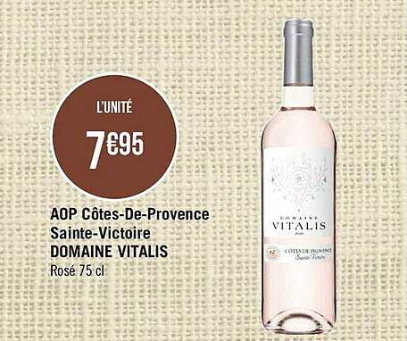 aop côtes-de-provence sainte-victoire domaine vitalis