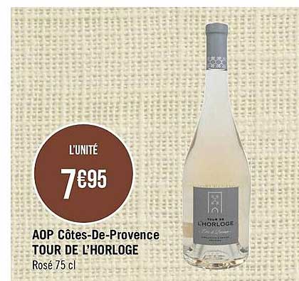 aop côtes-de-provence tour de l'horloge