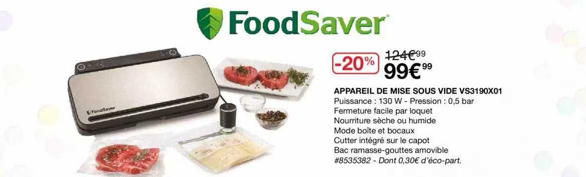 appareil de mise sous vide vs3190x01 food saver