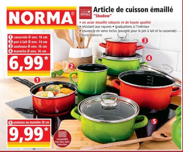 article de cuisson émaillé "shadow"