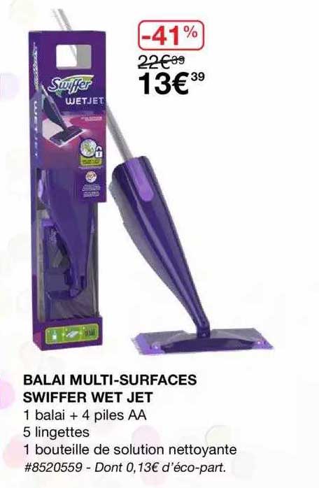 balai multi-surfaces swiffer wet jet