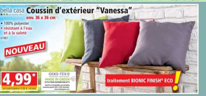 bella casa coussin d'extérieur "vanessa"