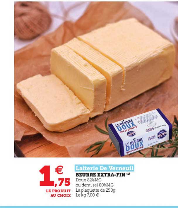 beurre extra-fin laiterie de verneuil