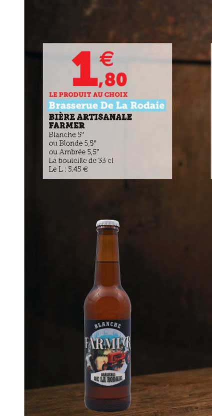 bière artisanale farmer brasserue de la rodaie