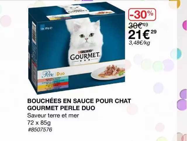 Bouchées En Sauce Pour Chat Gourmet Perle Duo