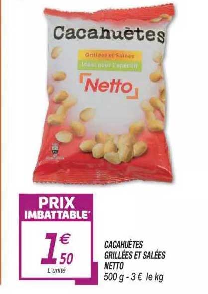 Cacahuètes Grillées Et Salées Netto