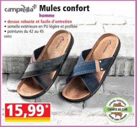 Camprella Mules Confort Homme