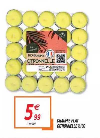 chauffe plat citronnelle