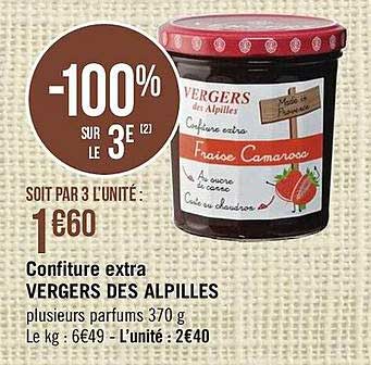 Confiture Extra Vergers Des Alpilles