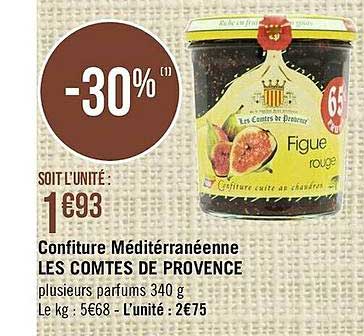 confiture méditerranéenne les comtes de provence