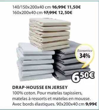 drap-housse en jersey