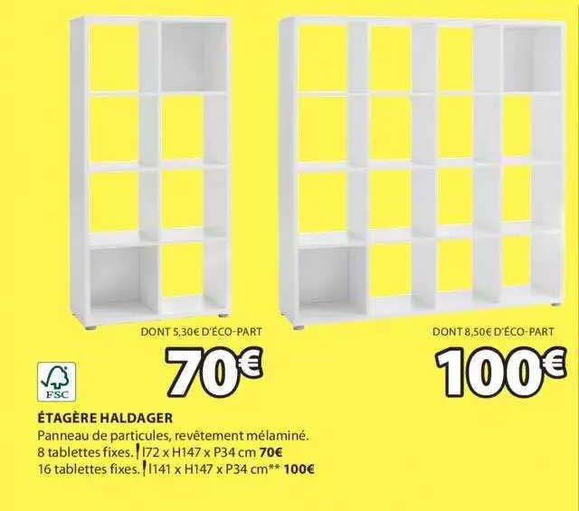 étagère haldager