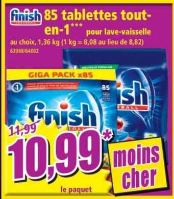 finish 85 tablettes tout-en-1