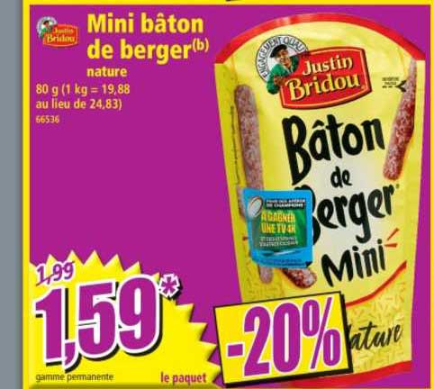 justin bridou mini bâton de berger
