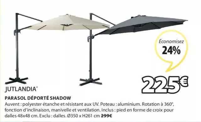 jutlandia parasol déporté shadow