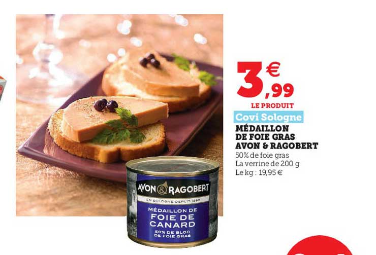 médaillon de foie gras avon & ragobert covi sologne