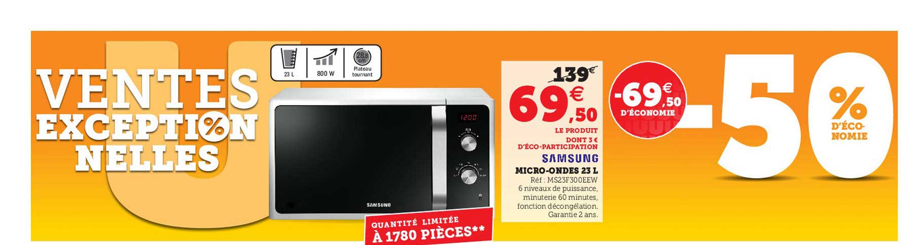 micro-ondes 23 l samsung