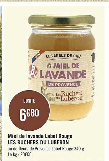 miel de lavande label rouge les ruchers du luberon