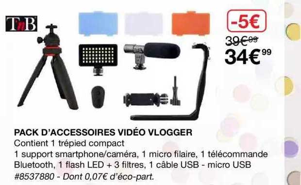 Pack D'accessoires Vidéo Vlogger
