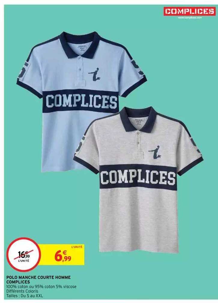 polo manche courte homme complices