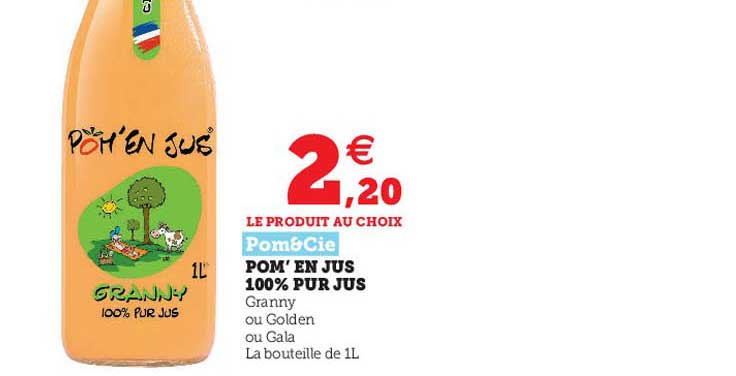 pom' en jus 100% pur jus pom & cie