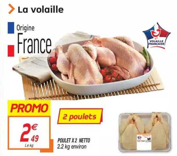 Poulet X2 Netto