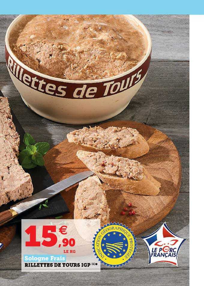 rillettes de tours 1gp sologne frais