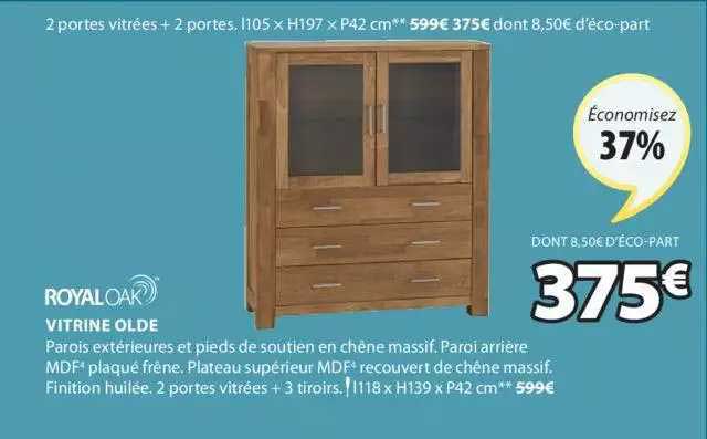 royaloak vitrine olde