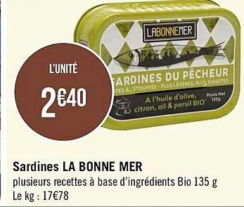 sardines la bonne mer