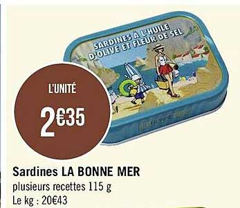 sardines la bonne mer